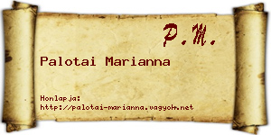 Palotai Marianna névjegykártya