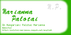 marianna palotai business card